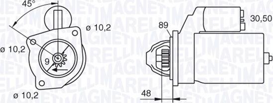 Magneti Marelli 063206834010 - Стартер avtolavka.club