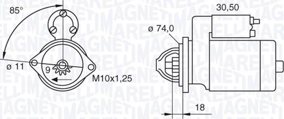 Magneti Marelli 063280049010 - Стартер avtolavka.club