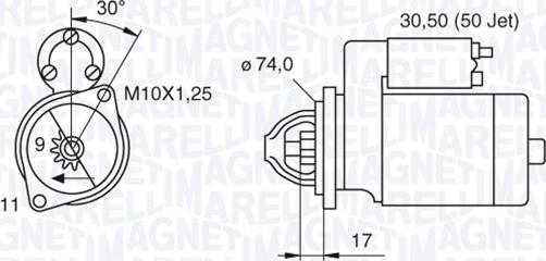 Magneti Marelli 063280056010 - Стартер avtolavka.club