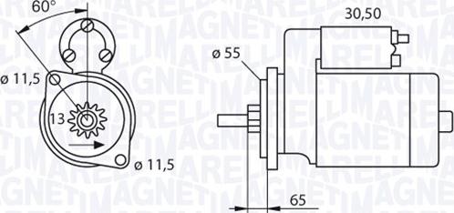 Magneti Marelli 063280050010 - Стартер avtolavka.club