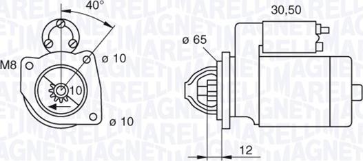 Magneti Marelli 063280062010 - Стартер avtolavka.club