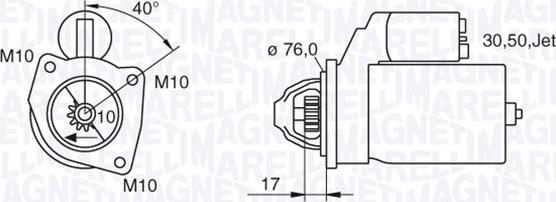 Magneti Marelli 063280005010 - Стартер avtolavka.club