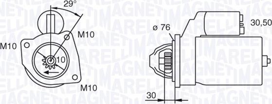 Magneti Marelli 063280010010 - Стартер avtolavka.club