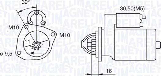 Magneti Marelli 063280029010 - Стартер avtolavka.club