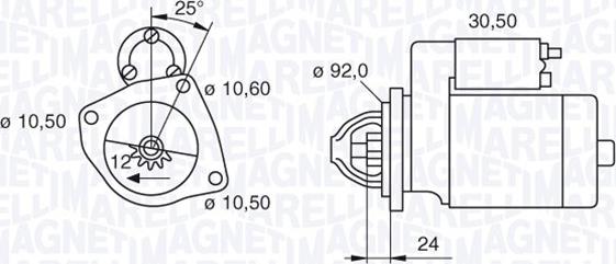 Magneti Marelli 063280020010 - Стартер avtolavka.club