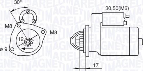 Magneti Marelli 063280021010 - Стартер avtolavka.club