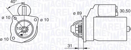 Magneti Marelli 063227599010 - Стартер avtolavka.club