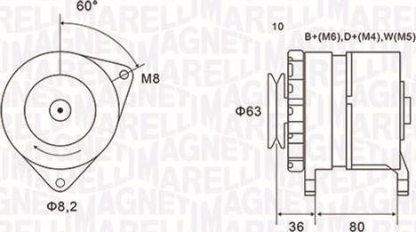 Magneti Marelli 063735060010 - Генератор avtolavka.club