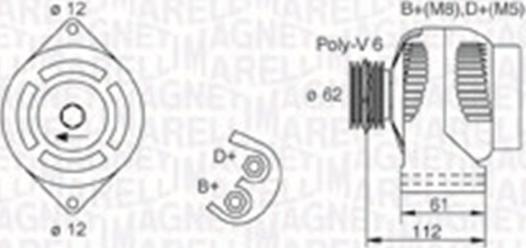 Magneti Marelli 063730006010 - Генератор avtolavka.club