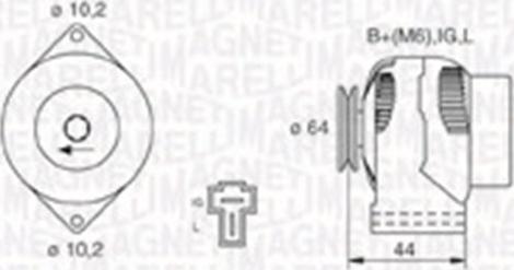 Magneti Marelli 063730019010 - Генератор avtolavka.club