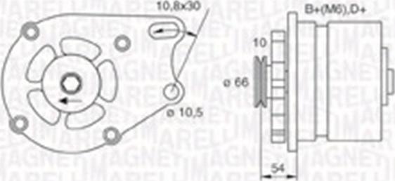 Magneti Marelli 063730013010 - Генератор avtolavka.club