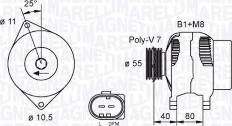 Magneti Marelli 063730034010 - Генератор avtolavka.club