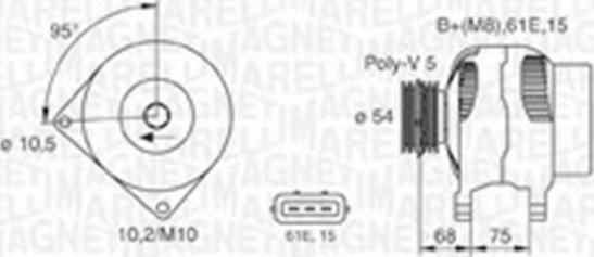 Magneti Marelli 063730025010 - Генератор avtolavka.club