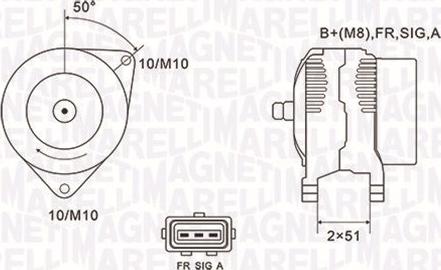 Magneti Marelli 063731941010 - Генератор avtolavka.club