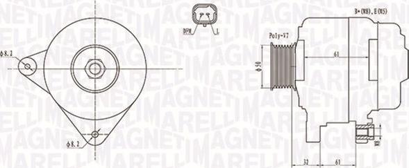 Magneti Marelli 063731959010 - Генератор avtolavka.club