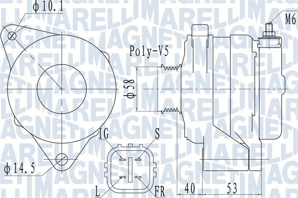 Magneti Marelli 063731950010 - Генератор avtolavka.club