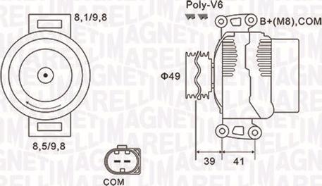 Magneti Marelli 063731953010 - Генератор avtolavka.club