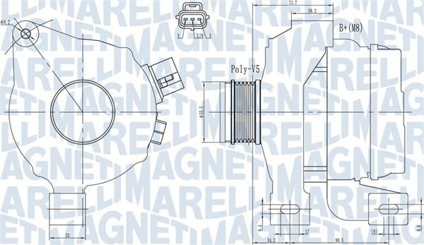 Magneti Marelli 063731966010 - Генератор avtolavka.club