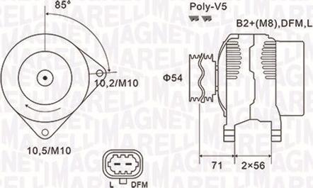 Magneti Marelli 063731960010 - Генератор avtolavka.club