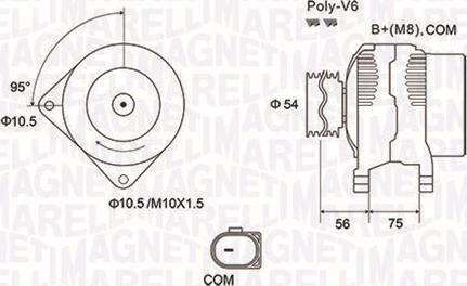 Magneti Marelli 063731904010 - Генератор avtolavka.club