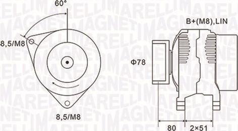 Magneti Marelli 063731919010 - Генератор avtolavka.club