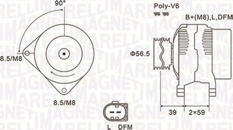 Magneti Marelli 063731911010 - Генератор avtolavka.club