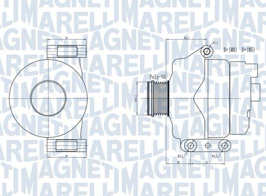 Magneti Marelli 063731934010 - Генератор avtolavka.club