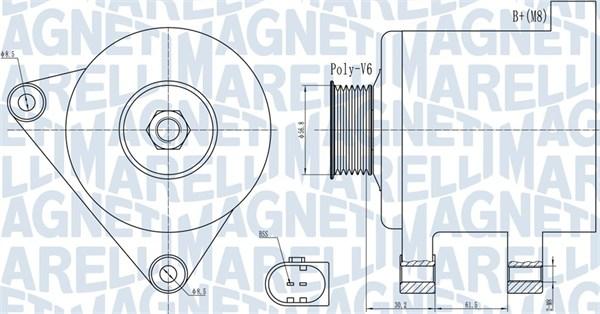 Magneti Marelli 063731937010 - Генератор avtolavka.club