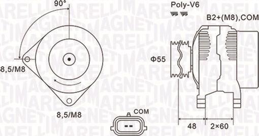 Magneti Marelli 063731974010 - Генератор avtolavka.club