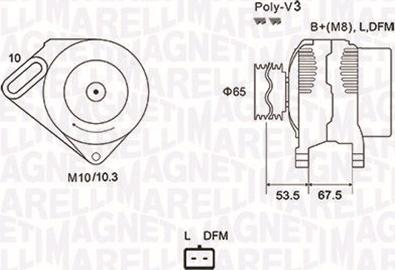 Magneti Marelli 063731976010 - Генератор avtolavka.club