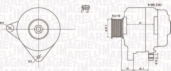 Magneti Marelli 063731972010 - Генератор avtolavka.club