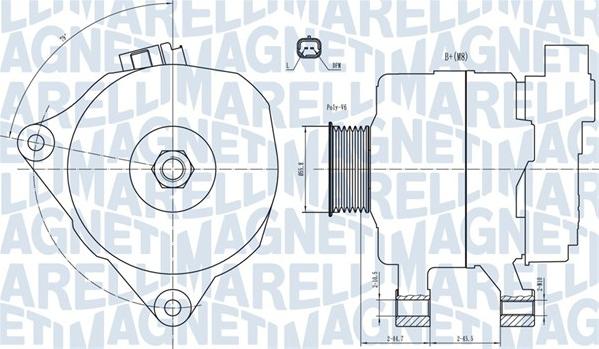 Magneti Marelli 063731499010 - Генератор avtolavka.club