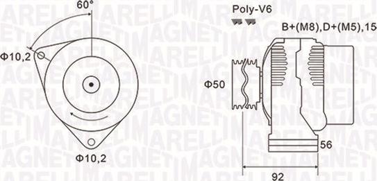 Magneti Marelli 063731491010 - Генератор avtolavka.club