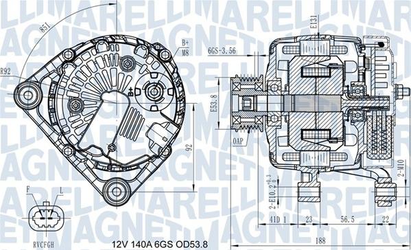 Magneti Marelli 063731406710 - Генератор avtolavka.club