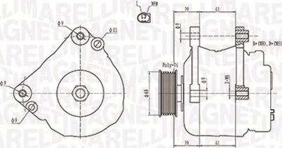 Magneti Marelli 063731402010 - Генератор avtolavka.club