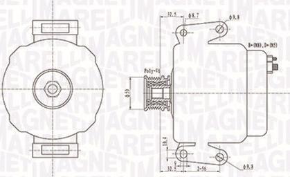 Magneti Marelli 063731481010 - Генератор avtolavka.club