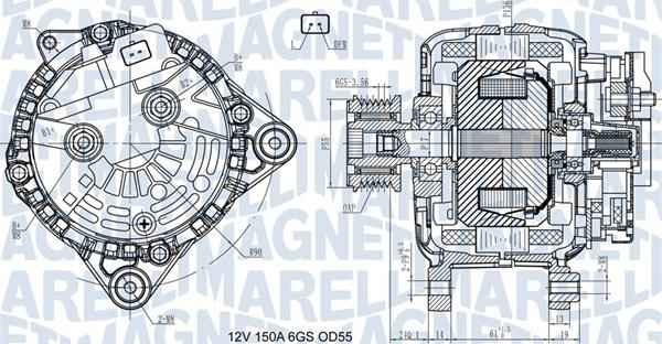 Magneti Marelli 063731435410 - Генератор avtolavka.club