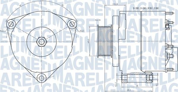 Magneti Marelli 063731593010 - Генератор avtolavka.club