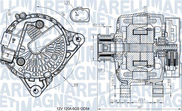 Magneti Marelli 063731545910 - Генератор avtolavka.club