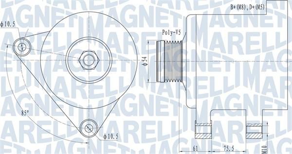 Magneti Marelli 063731559010 - Генератор avtolavka.club