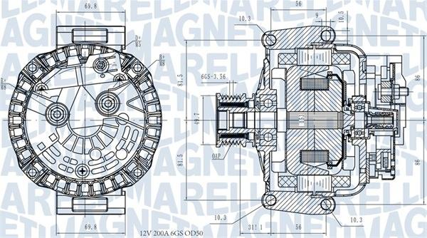 Magneti Marelli 063731531810 - Генератор avtolavka.club