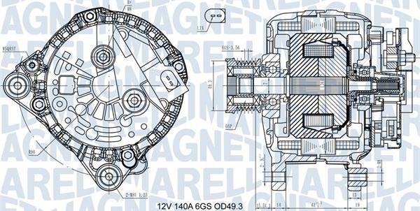 Magneti Marelli 063731576710 - Генератор avtolavka.club