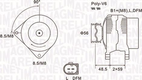 Magneti Marelli 063731644010 - Генератор avtolavka.club