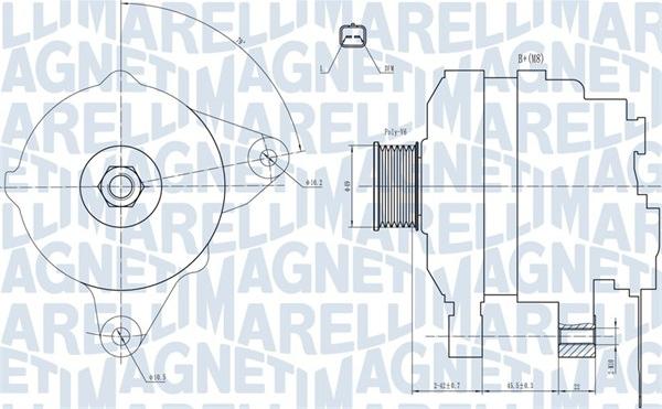 Magneti Marelli 063731665010 - Генератор avtolavka.club