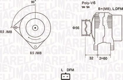 Magneti Marelli 063731662010 - Генератор avtolavka.club