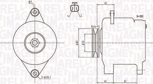 Magneti Marelli 063731615010 - Генератор avtolavka.club