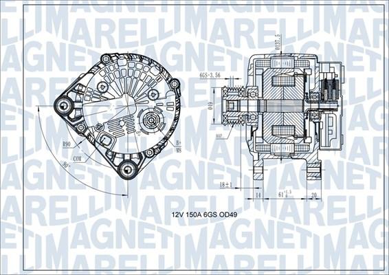 Magneti Marelli 063731618410 - Генератор avtolavka.club