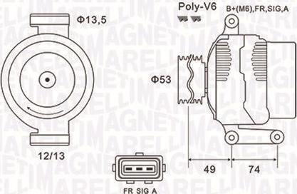 Magneti Marelli 063731635010 - Генератор avtolavka.club