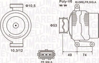 Magneti Marelli 063731638010 - Генератор avtolavka.club