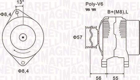 Magneti Marelli 063731088010 - Генератор avtolavka.club